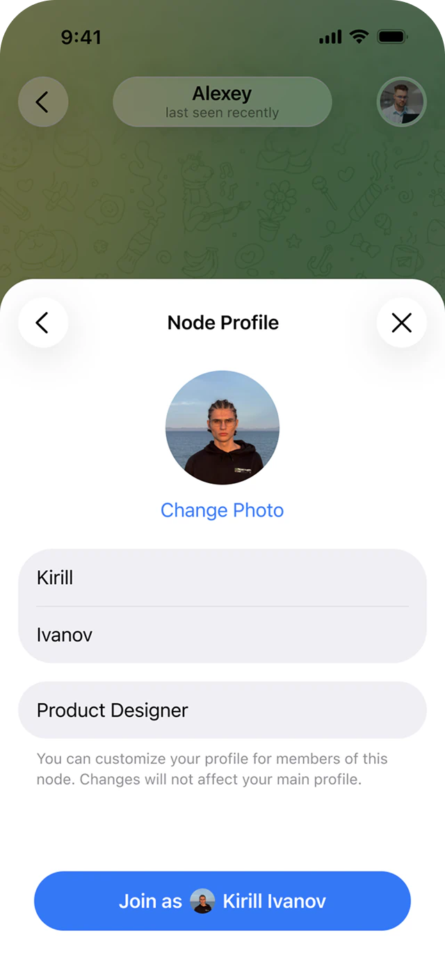 1.3. Join Node • Node Profile Edited, светлая тема