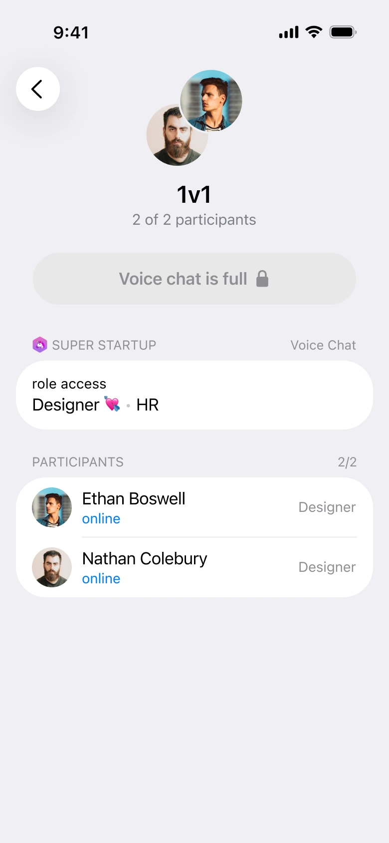 Заполненный голосовой канал Telegram Node